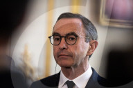 Press Conference Of Bruno Retailleau, Minister Of The Interior, At The HÃ´tel De Beauvau, In Paris