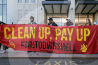 Campaigners Stage Oil Spill Outside Shell  HQ in London, UK.