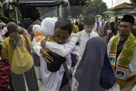 Departure Of Prospective Hajj Pilgrims In Indonesia