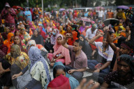 Garment Workers Protest In Dhaka, Bangladesh