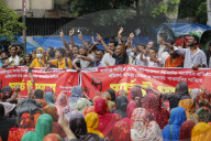 Garment Workers Protest In Dhaka, Bangladesh