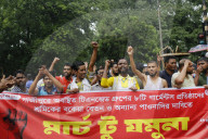 Garment Workers Protest In Dhaka, Bangladesh