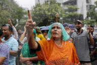 Garment Workers Protest In Dhaka, Bangladesh