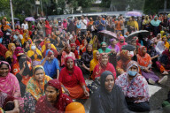 Garment Workers Protest In Dhaka, Bangladesh