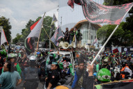 Ride-Hailing Drivers Protest In Jakarta