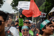Ride-Hailing Drivers Protest In Jakarta