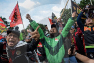 Ride-Hailing Drivers Protest In Jakarta