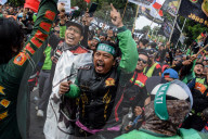 Ride-Hailing Drivers Protest In Jakarta