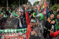 Ride-Hailing Drivers Protest In Jakarta