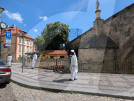 Boat Tour Promoter Near Charles Bridge In Prague