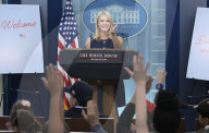 DC: WH Press Sec. Leavitt hold a Sons and Daughters Work Day press briefing