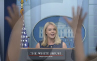 DC: WH Press Sec. Leavitt hold a Sons and Daughters Work Day press briefing