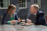 Rachel Reeves UK Chancellor of the Exchequer meets with the General Secretary of the GMB Union 