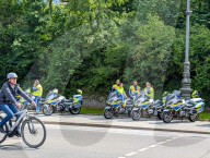 German Motorcycle Police Officers