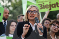 Magdalena Biejat's Election Rally In Krakow