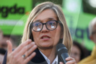 Magdalena Biejat's Election Rally In Krakow