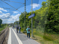 Bavarian Train Station Harburg In Swabia