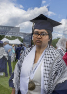 Anti-War Protests At George Washington University's Commencement