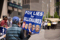 Demonstrators Protest Outside Of Fox News Headquarters