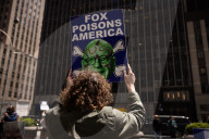 Demonstrators Protest Outside Of Fox News Headquarters