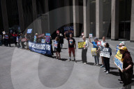 Demonstrators Protest Outside Of Fox News Headquarters