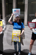 Demonstrators Protest Outside Of Fox News Headquarters