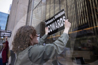 Demonstrators Protest Law Firms That Cut Deals With Trump