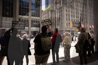 Demonstrators Protest Law Firms That Cut Deals With Trump