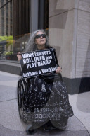 Demonstrators Protest Law Firms That Cut Deals With Trump