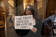 Demonstrators Protest Law Firms That Cut Deals With Trump