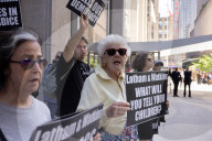 Demonstrators Protest Law Firms That Cut Deals With Trump