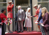The King and Queen at Canada House in London, UK.