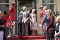The King and Queen at Canada House in London, UK.