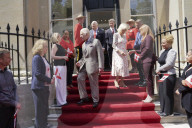 The King and Queen at Canada House in London, UK.