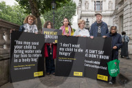 Artists Protest Outside Downing Street Calling For Action Over Crisis In Gaza