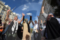 Protests In Madrid Against Arms Sales To Israel