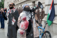 Palestinian Protest at UK Treasury