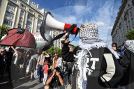 Protests In Madrid Against Arms Sales To Israel