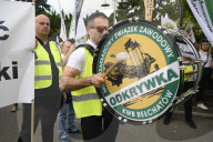 Steel Workers Rally In Warsaw.