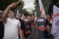 Steel Workers Rally In Warsaw.