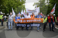 Steel Workers Rally In Warsaw.