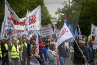 Steel Workers Rally In Warsaw.