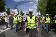 Steel Workers Rally In Warsaw.