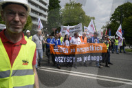 Steel Workers Rally In Warsaw.