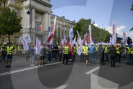 Steel Workers Rally In Warsaw.