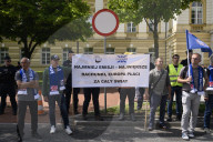 Steel Workers Rally In Warsaw.