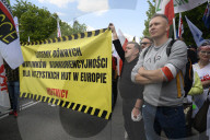 Steel Workers Rally In Warsaw.