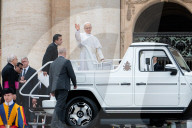 Pope Leo XIV Holds His First Wednesday Weekly Audience In St. Peter's Square