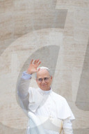 Pope Leo XIV Holds His First Wednesday Weekly Audience In St. Peter's Square