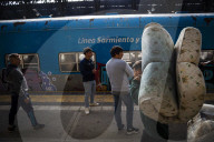 Solidarity Train With Donations For The Flood Victims Of San Cayetano, Campana, Buenos Aires Province